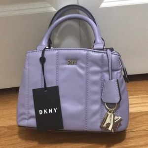 NWT Quilted Lilac DKNY satchel & crossbody handbag.